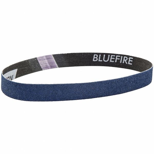Norton Abrasives sanding belt, recubierto, de alúmina de circonio, 100 granos, medio, BlueFire R823P, azul - 66261038911