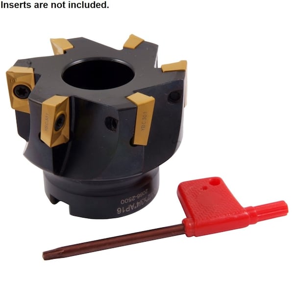 Hhip 2-1/2" X 3/4 Bore 90 Degree APKT-160408 Indexable Face Mill - 2066-2500