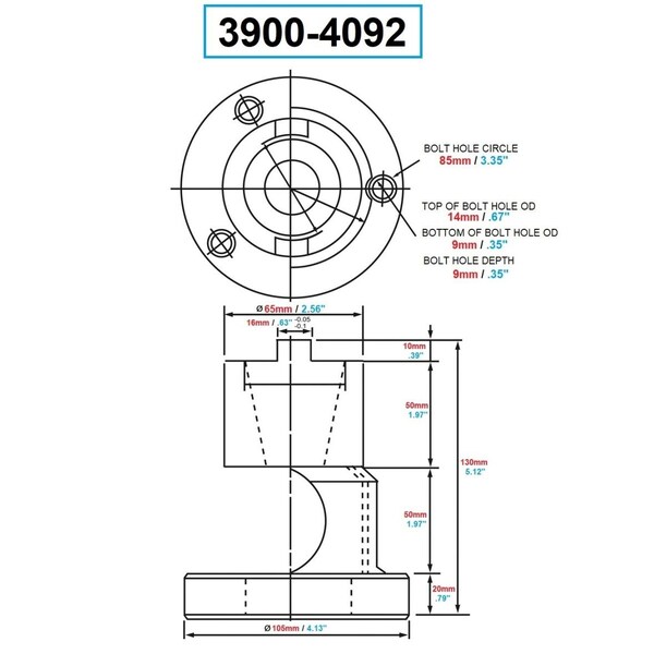 H & H Industrial Products Vertex BT40 Round Tool Setting Stand - 3900-4092