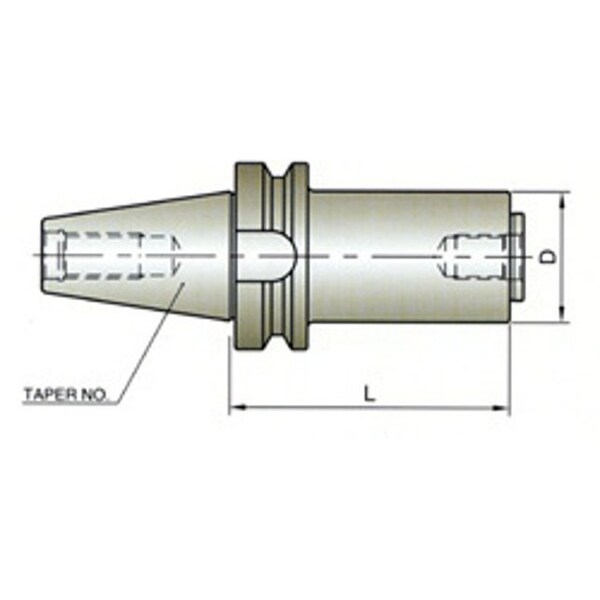 Yg-1 Tool Bt40 1" Semi Flush-Mill Holder - QH014