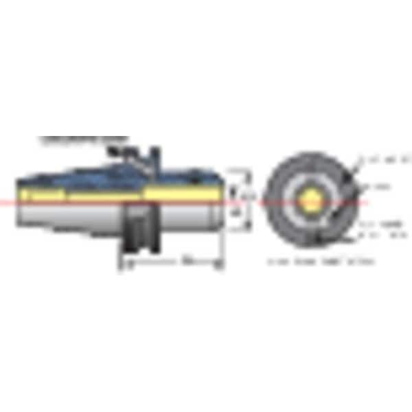 Techniks End Mill Holder, BT40, 0.5000in Bore Dia. - 17140-1/2F