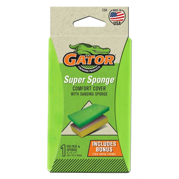 Soporte para cubierta Super esponja de acabado Gator con 120 lija fina - 7354