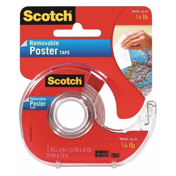 Scotch Removable Poster Tape, 3/4 x 150 in. - 109