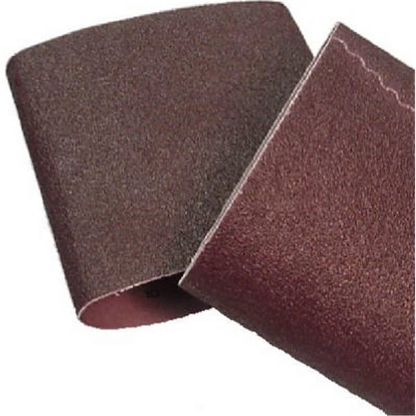 Virginia Abrasives 8 X 3 pulgadas, 80 grano, cinturón de lija para piso de tela, paquete de 10 - 757515