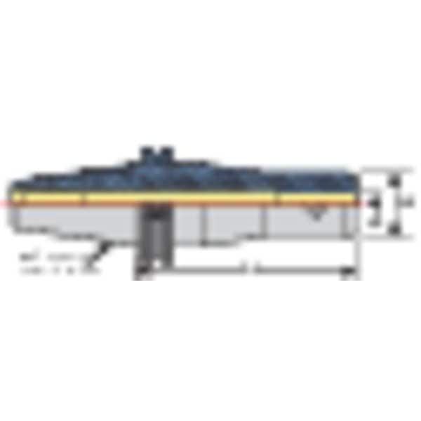 Techniks End Mill Holder, CAT50, 0.6250in Bore Dia. - 22939-7.25-RR