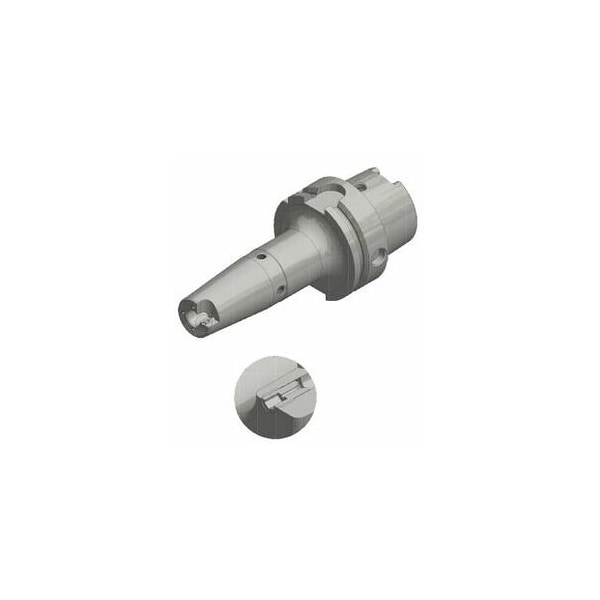 Garant End Mill Holder, Nickel-plated, with cooling channel bore, HSK-A 63 short, Clamping Dia D1: 6mm - 304272 6