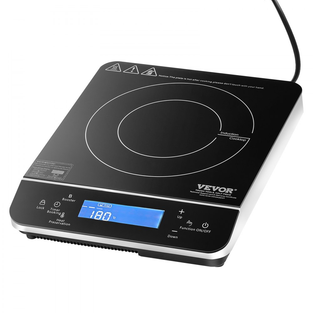 Portable Induction Cooktop 1500W Countertop Burner 9 Temp Levels Hot Plate - BXKTMSDCL1509ZY8VV1