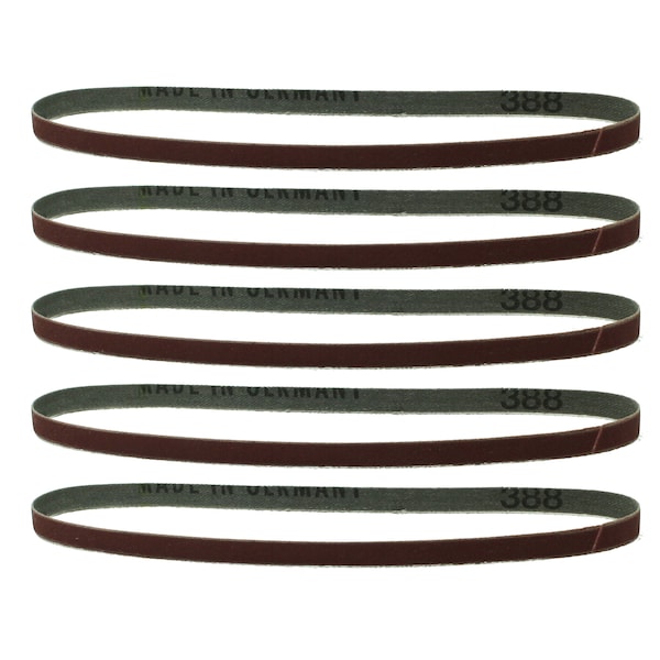 Bandas de lija para palito de lijar Excel Blades #600 Grit Cinturón de lija de reemplazo 5 piezas, paquete de 6 - 55684