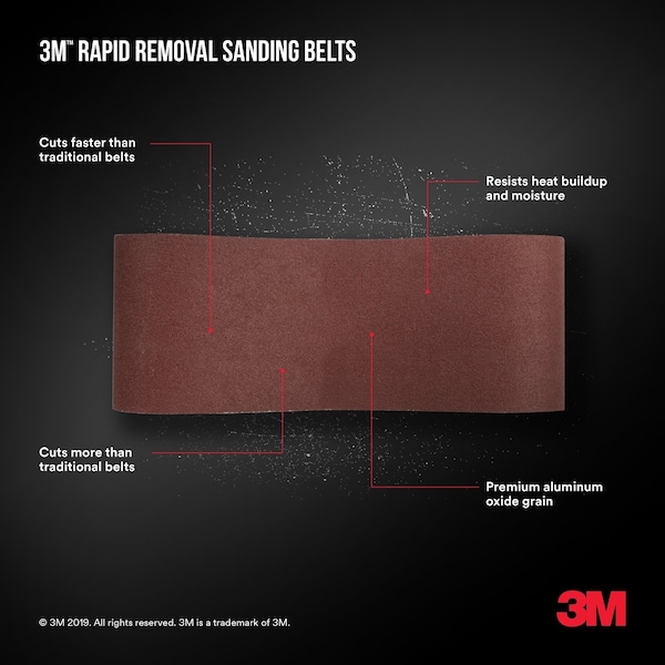 Banda de lija 3M 120G 3X18"" 1PK - BELT3X181PK120