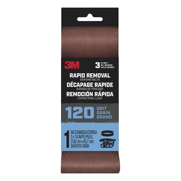 Banda de lija 3M 120G 3X18"" 1PK - BELT3X181PK120