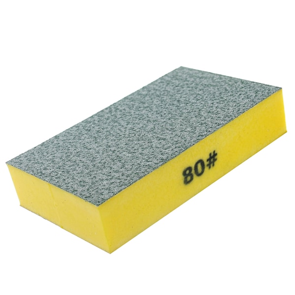 Gator Finishing AlumiNext Sandpaper Elimina Súper Esponja, 80 Medio Grano - 7300