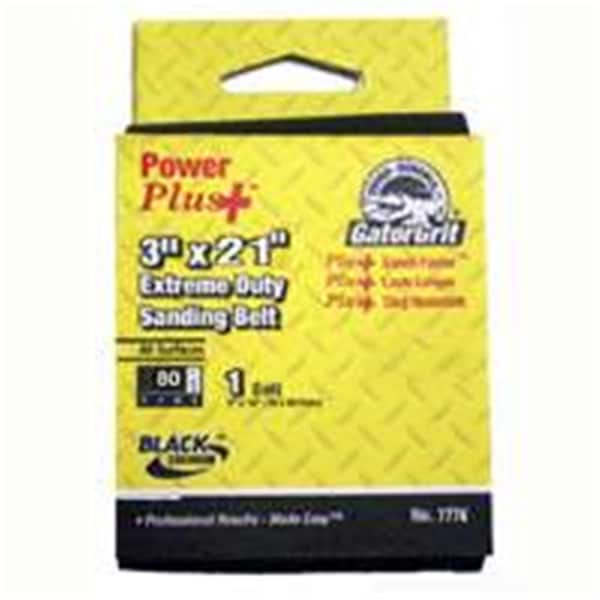Gator Finishing 7776 3 x 21 pulgadas Correa de lijado 80 libras - 5637046