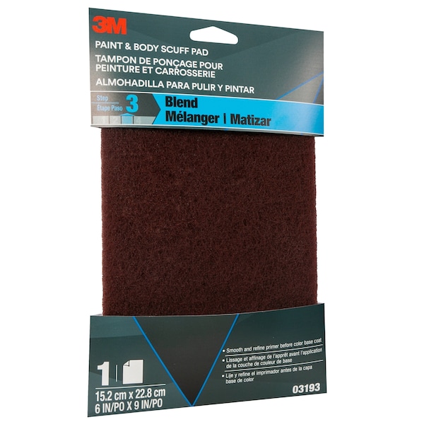 Almohadilla de desbaste para pintura y carrocería, 03193, 6 pulgadas, paquete de 20 - 03193