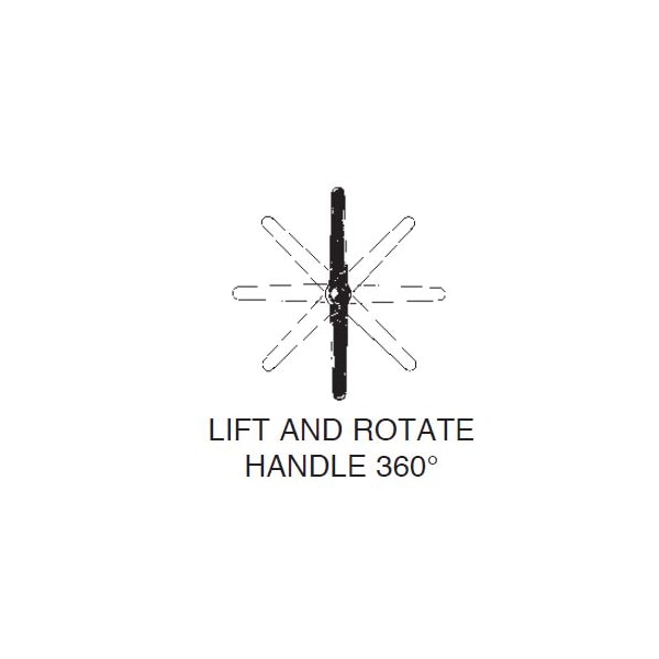 Morton Adjustable Handle, T-Handle Design, Cast Zinc, M4 Internal Thread, 50mm Handle Diameter - TH-201