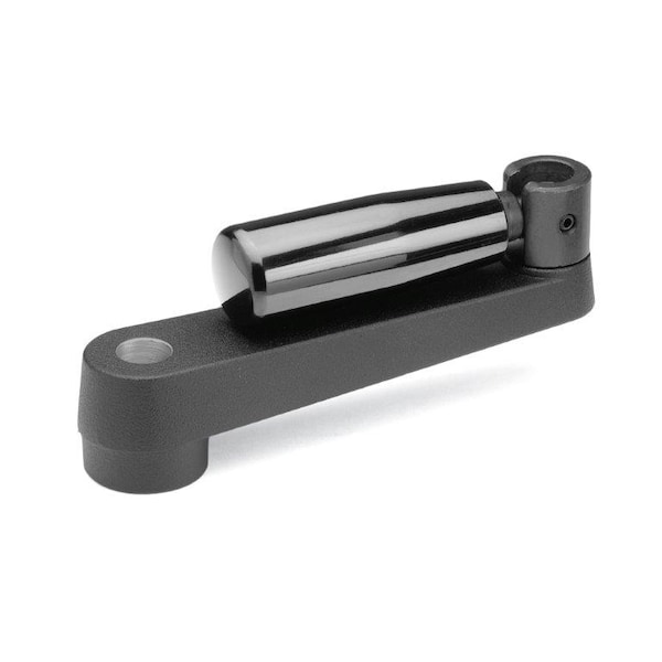 J.W. Winco GN471.3-160-B .500 Crank Handle Aluminum - 4BC03