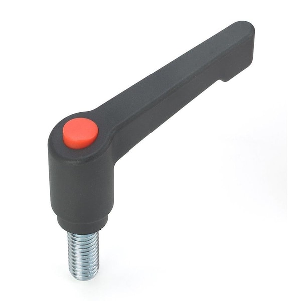 Morton Adjustable Handle, Plastic Handle, M6 x 15mm screw, 42mm Handle Length - AH-924