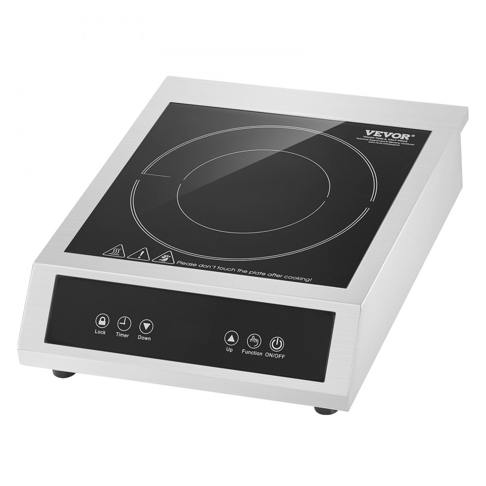 Portable Commercial Induction Cooktop 1800W Countertop Burner 9 Temp Levels - SYBXKTMSDCL18RTODV1