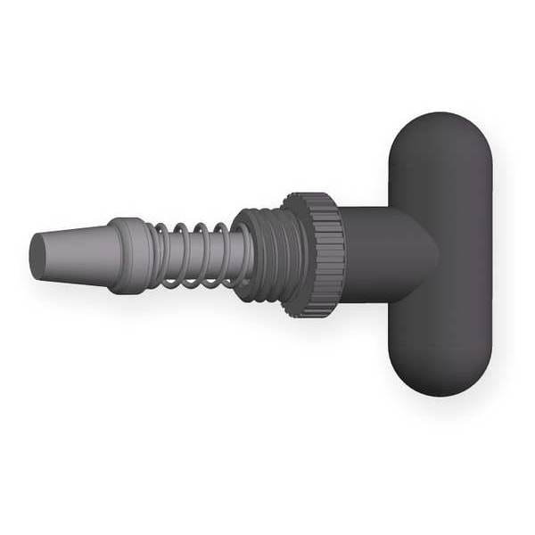 Innovative Components Pop Pin Weld On Barrel, 1/2" Tip Dia., 0.610"L, Rounded T-Knob - GI1/2T1.5-B-TR6
