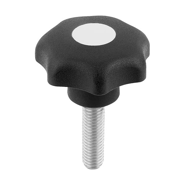 Kipp Star Grips steel parts in stainless similar to DIN 6336, Style L, inch - K0154.4A45X40