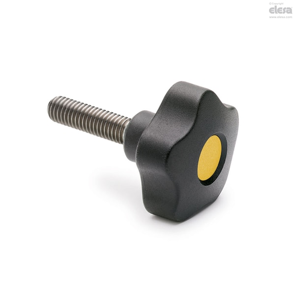Elesa Stainless steel threaded stud, with cap, VCT.32-SST-p-M6x25-C4 - VCT-SST-P
