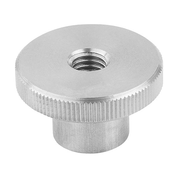 Kipp Knurled nuts high style steel and stainless steel, DIN 466 - K0143.122