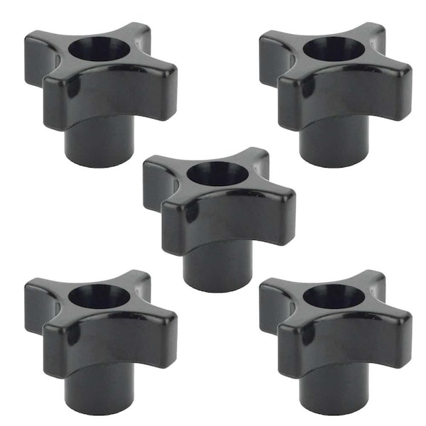 Big Horn 4 Point Knob Thread 1/4-20, PK 5 - 19716B-5PK