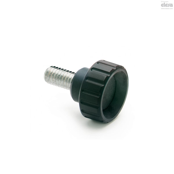 Elesa Zinc-plated steel threaded stud, BT.16 p-8-32x3/8 - BT-P (INCH SIZES)