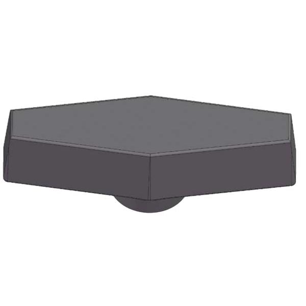 Innovative Components T Knob, 1/2-13 Thread Size, 1.125"L, Blind Tap, Steel - GN8C----T9-BN21