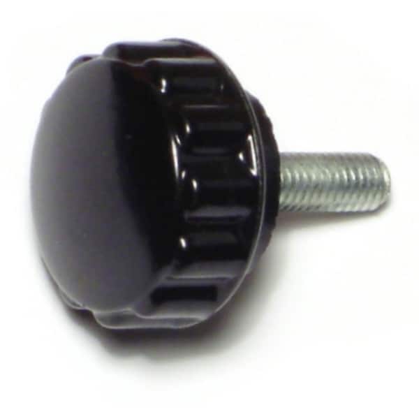 Midwest Fastener #10-32 x 7/8" Zinc Plated Steel Fine Thread Clamping Knobs 5PK - 66682