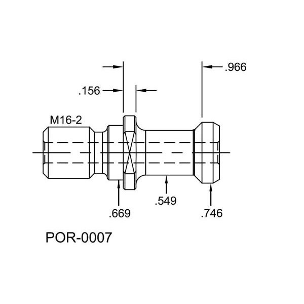 Tj Davies Co Coolant Through Retention Knob - POR-0007