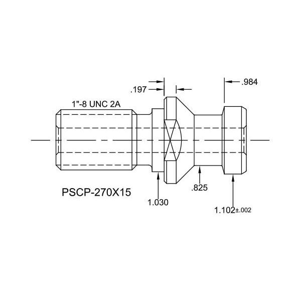 Tj Davies Co Coolant Through Retention Knob - PSCP-270X15