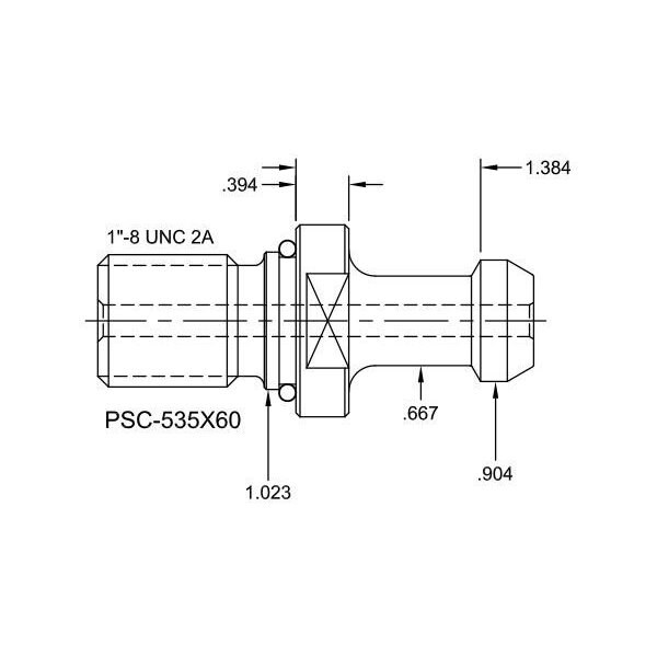 Tj Davies Co Coolant Through Retention Knob - PSC-535X60