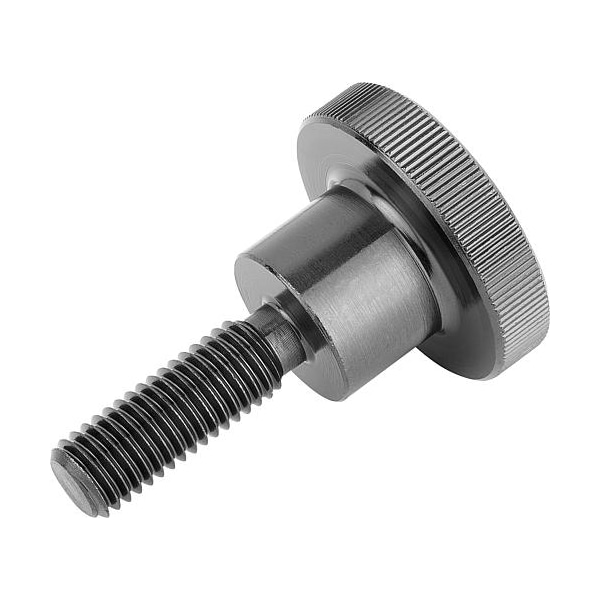 Kipp Knurled Thumb Screws in steel or stainless steel, DIN 464, inch - K0140.AEX20