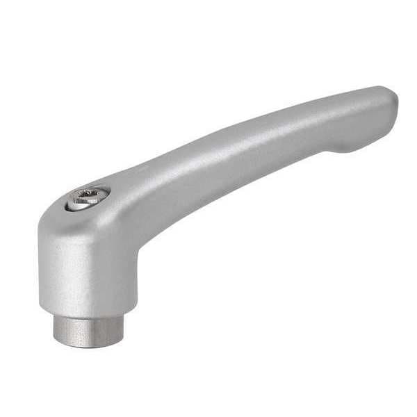 Kipp Adjustable Handle, Size: 1 M04, Zinc Silver Metallic, Comp: Stainless Steel - K0123.1043