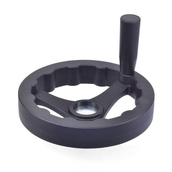 J.W. Winco V3Ra-160-P6-D 3 Spoked Handwheel Nylon - 6360015
