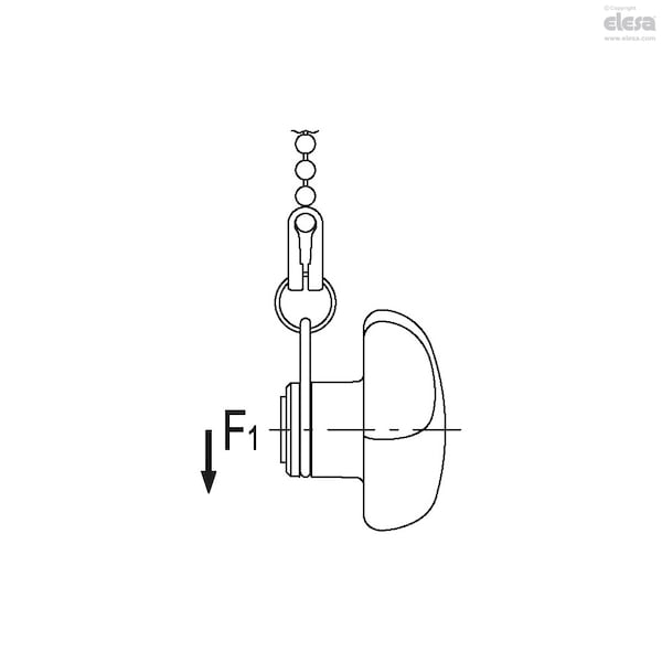 Elesa AISI 304 stainless steel boss, threaded hole, VTT.40-SST-M8-LP - VTT-SST-LP