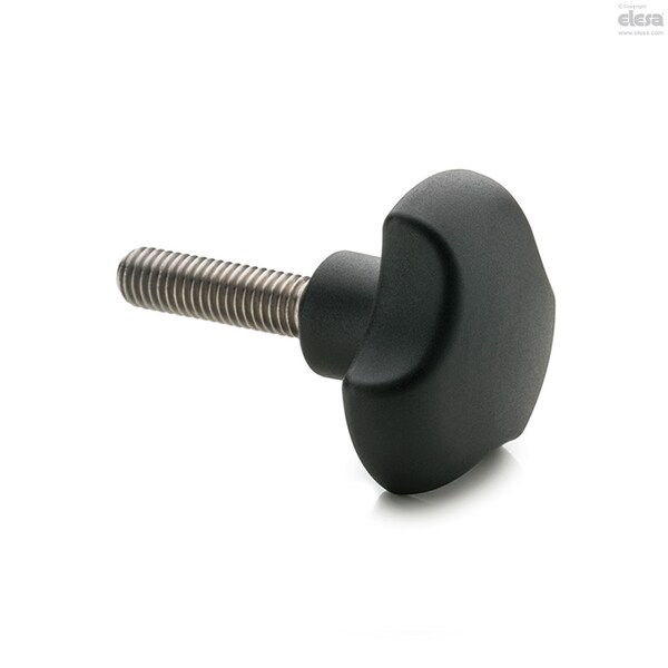 Elesa AISI 304 stainless steel boss, threaded hole, VTT.40-SST-M8-LP - VTT-SST-LP