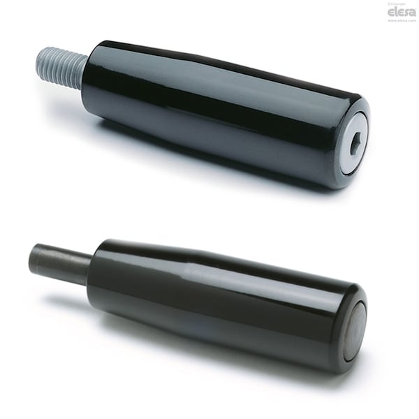 Elesa Cylindrical revolving handles, I.281/80+x-3/8 - I.281+X (INCH SIZES)