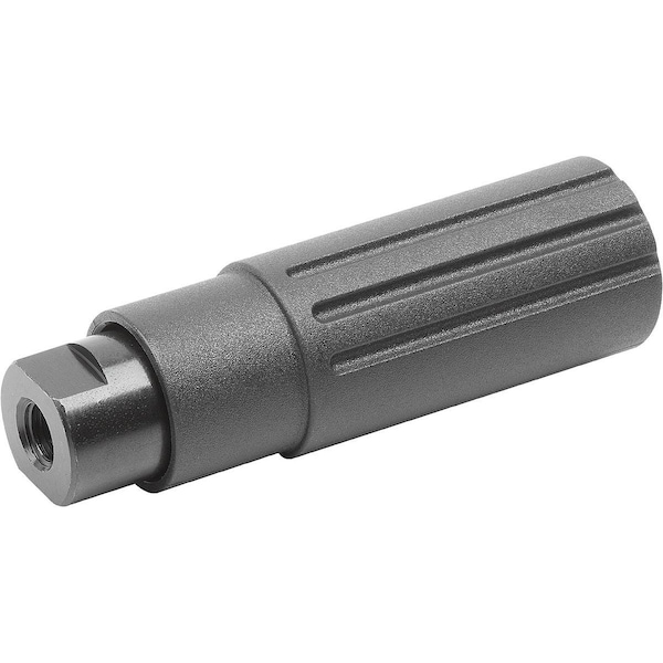 Kipp Cylinder Grip Revolving Size:4, Form:B D=5/16-18, L1=82, 5, Thermoplastic, Comp:Steel - K1468.14A3