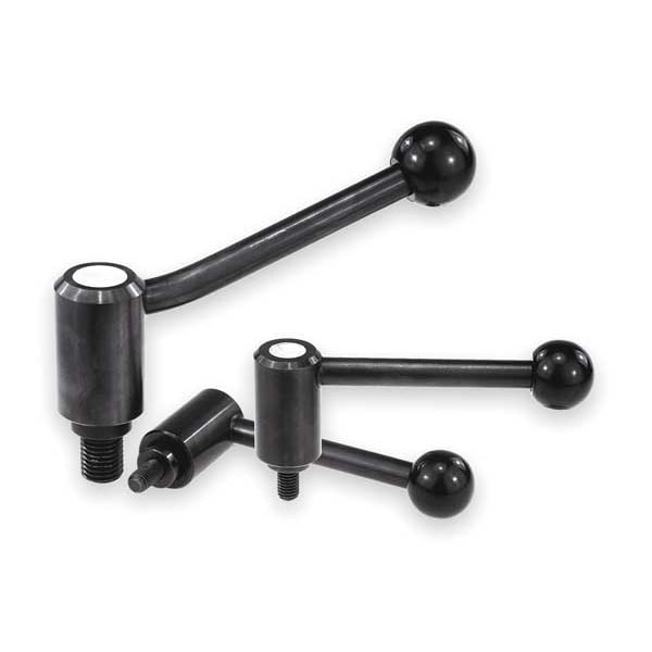Kipp Tension Lever, 5/8-11 External Thread, 1.99"L, 20 Deg. Adjustable - K0108.3A61X50