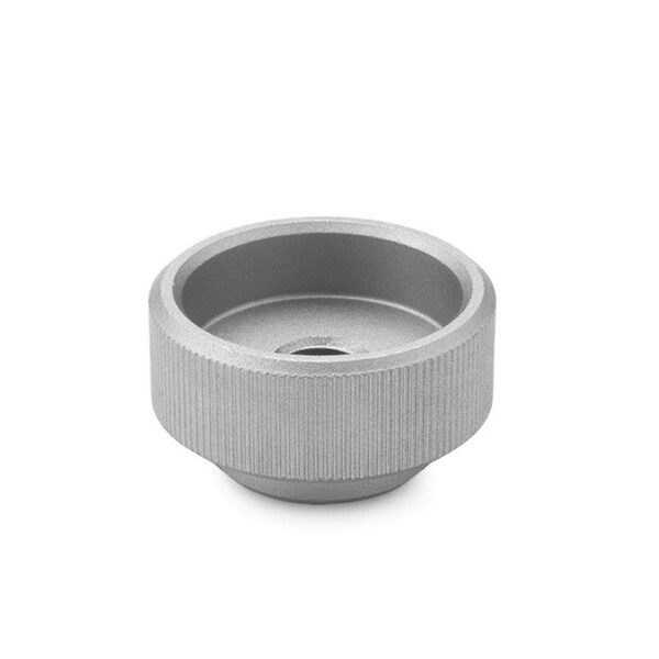 J.W. Winco DIN6303-M12-A-NI Knurled Nut - 12NF46/A
