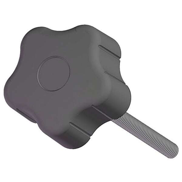 Innovative Components Soft Touch Star with Screw, 3/8-16 Thread Size, 2.25"L, Steel - GN6C2250R5--S21