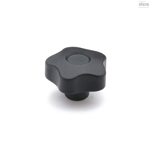 Elesa Brass boss, threaded hole, with cap, VCT.50 B-3/8-C9 - VCT-B (INCH SIZES)