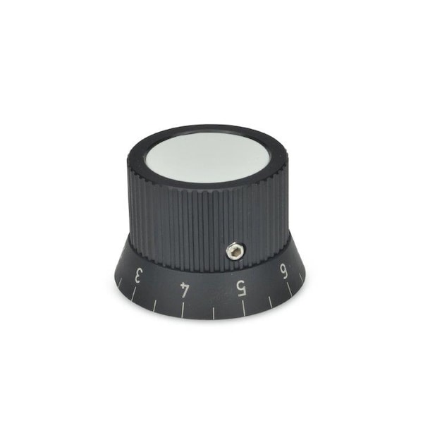 J.W. Winco GN726.2-22-B5-S-1 Knurled Control Knob - 5MF40/S1