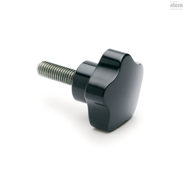 Elesa Stainless steel threaded stud, VC.192/50 S-p-3/8-16x2-INOX - VC.192-SST-P (INCH SIZES)