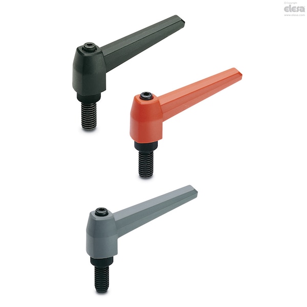 Elesa Black-oxide steel threaded stud, MR.63 p-M8x40-C9 - MR-P