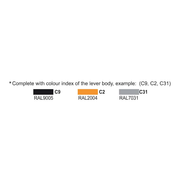 Elesa Black-oxide steel threaded stud, MR.63 p-M8x40-C9 - MR-P