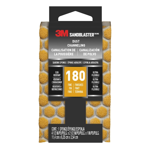 3M Ultra Flexible Spng, 4.5"x2.5"x1", PK10 - 2502PGP-120-UF