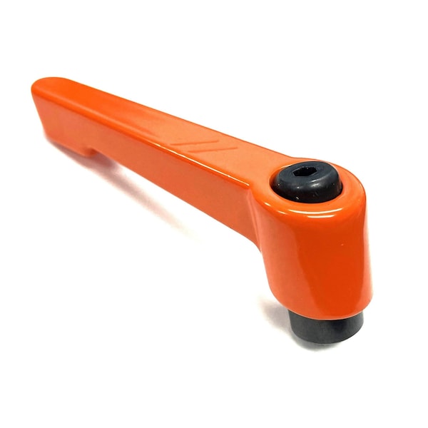 Morton Die Cast Zinc Adjustable Handle, Steel Components, 10-32 Thread, 0.32in Thread Depth, 1.65in Handl - MH-102-OR