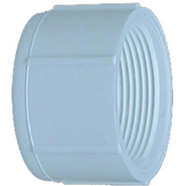 Genova Genova Products 30165 0.5 in. White Cap Threaded - Pack Of 10 - 357723